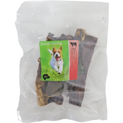 Afbeelding van Natuurlijke Snack runderlong 100g in zak Gebr de boon