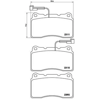 Afbeelding van Brembo Remblokset P 23 078X