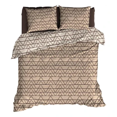 Afbeelding van Dekbedovertrek Satin d&#039;or Cervo Taupe Satijn 200 x / 220 cm 2 Persoons