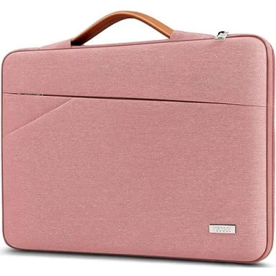 Afbeelding van TECOOL 16 inch laptophoes voor MacBook Pro M1 M2 M3 Pro/Max 2019 2023, Lenovo ThinkBook Ideapad Thinkpad ASUS Vivobook Dell HP notebook schokbestendige waterdichte tas, roze