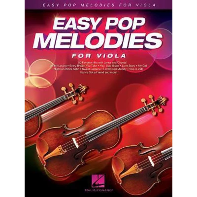 Afbeelding van EASY POP MELODIES FOR VIOLA ALTO: 50 Favorite Hits with Lyrics and Chords