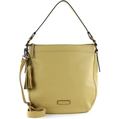 Afbeelding van FREDsBRUDER Leren Schoudertas Happy Collection Lulina Bag Leaf Geel