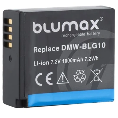 Afbeelding van Blumax batterij voor Panasonic DMW BLG10 BLG10e 1025mAh 7.2V 7.4Wh compatibel met Lumix DC TZ91 DMC TZ101 TZ81 GF6 GX7 GX80 LX100 S6 G110