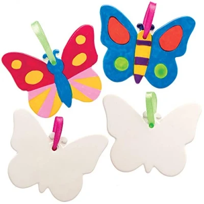 Afbeelding van Baker Ross Vlinder Decoraties van Keramiek (5 stuks) Knutselspullen en Knutselsets voor Kinderen