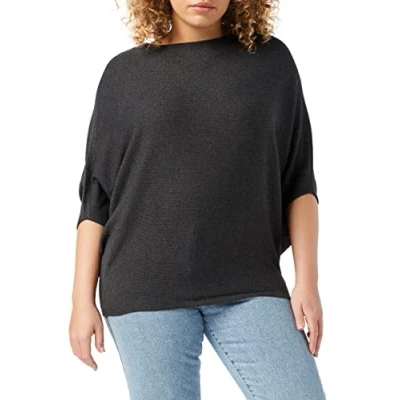 Afbeelding van JDY Behave Batsleeve Trui, Dames, Maat: Small, Dark grey melange