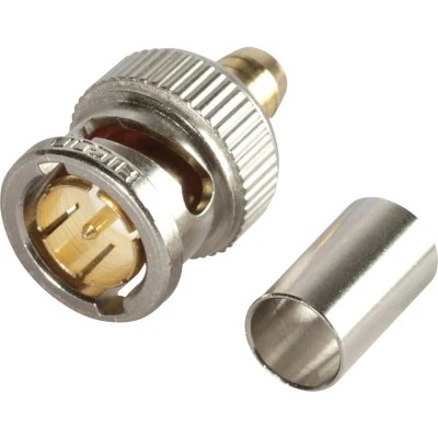 Afbeelding van Hicon BNC1.2/5.0HD BNC connector Stekker, recht 75 Ω 1 stuk(s)