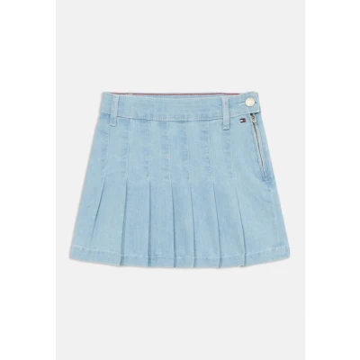 Afbeelding van Tommy Hilfiger Pleated Skirt Plooirok voor kinderen, Maat: 104, Drapeylight
