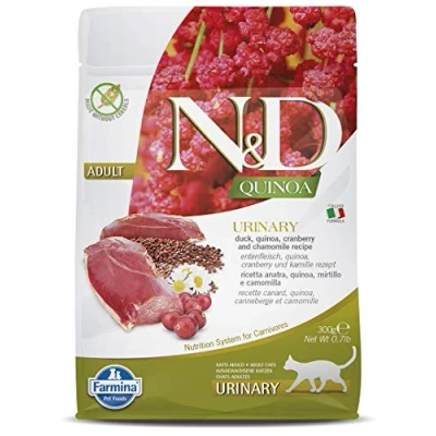 Afbeelding van Farmina N&amp;D Quinoa Adult kat Urinary eend 300gr