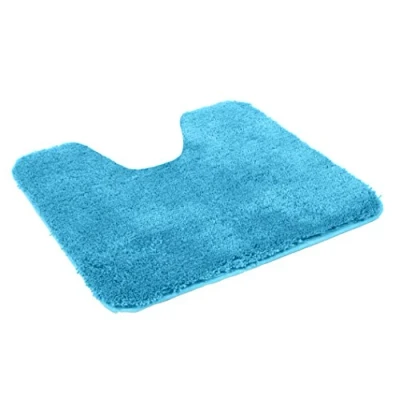 Afbeelding van Kinzler J 10002/41 turquoise badmat, microvezel, 50x55 cm met uitsparing