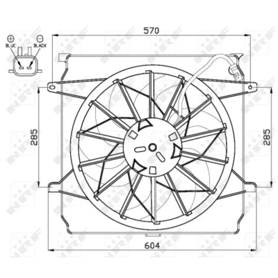 Afbeelding van NRF Ventilatorwiel motorkoeling 47529