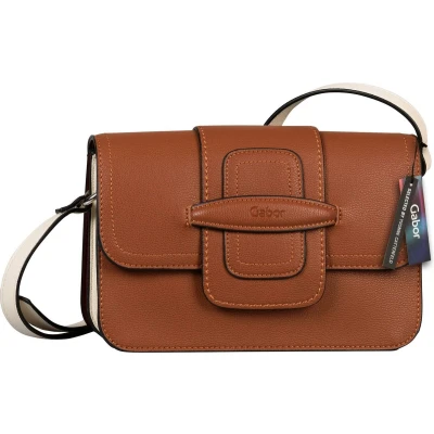 Afbeelding van Gabor Schoudertas Anouk Flap Bag Mixed Cognac Bruine
