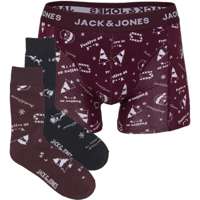 Afbeelding van JACK&amp;JONES ADDITIONALS JACSNOWFLAKE GIFTBOX Heren Onderbroek Maat L