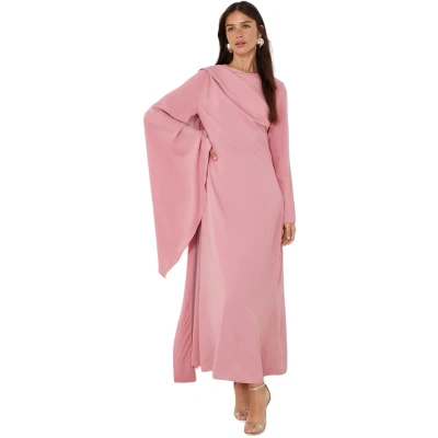 Afbeelding van Trendyol Mink Shawl Gedetailleerde Gevoerde Avondjurk Tctss24Db00036