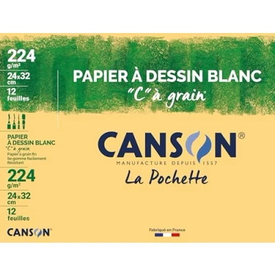Afbeelding van CANSON tekenpapier &#039;C&#039; à Grain, 320 x 240 mm, 224 g/m