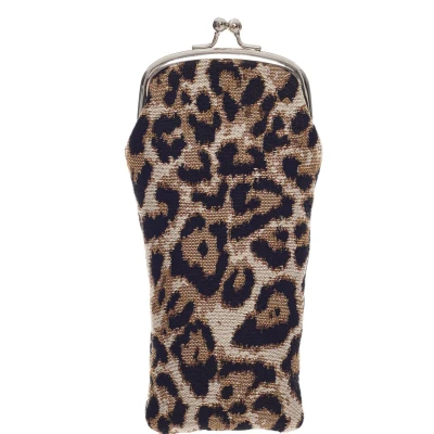 Afbeelding van Brillenhouder Brillenkoker Leopard Luipaard Bruin Vlekken