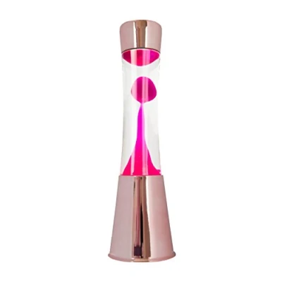 Afbeelding van Lavalamp Koper Met Roze Lava