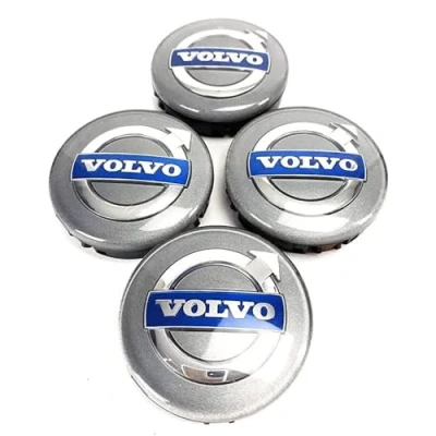 Afbeelding van 4 Set Van Naafkappen Voor Volvo S40 S60 S80 S90 XC40 XC60 XC70 XC90 V40 V50 V60 V70 V90 C30 C40 C70 64mm,velgdoppen Wielnaafdoppen Naafdoppen Naafdop Wieldoppen Middenafdekkingen Wielnaven
