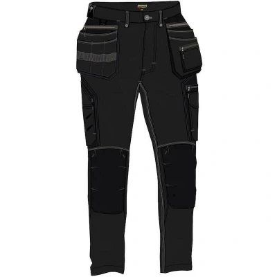 Afbeelding van Blaklader Werkbroek met 4 weg stretch X1900 1998 1644 Zwart C60