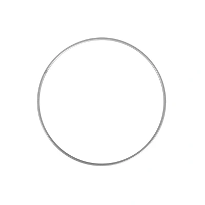 Afbeelding van Rayher 2505122 metalen ring, zilver gecoat, 15 cm ø, dikte ca. 3 mm, draadring om te knutselen, voor wikkeltechniek, dromenvanger macramé bloemisterij