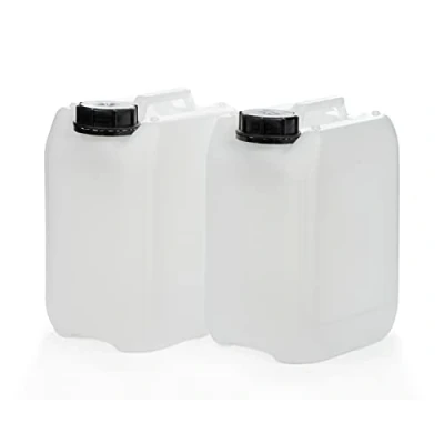 Afbeelding van Octopus 2 x 5 l jerrycan, leeg van HDPE, met sluiting DIN 51 mm en UN goedkeuring, waterjerrycan, geschikt voor levensmiddelen