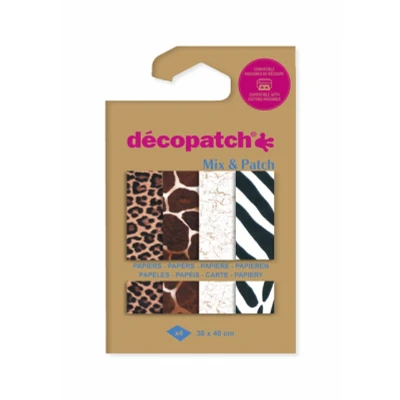 Afbeelding van Decopatch papier Mix &amp; Patch Dierenhuiden