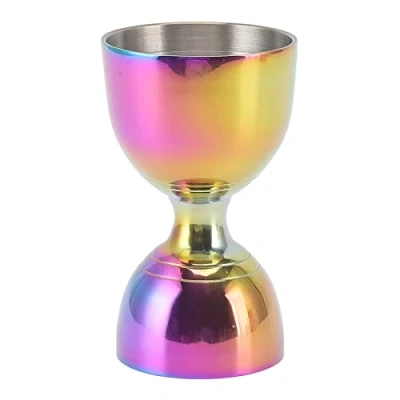 Afbeelding van Jigger voor Bartenden, 60/30ml Bar Cocktail Jigger, Roestvrij Staal Brede Opening Dubbele Alcohol Meetinstrumenten Bell stijl Maatbekers Jigger(30/60ml Kleurrijk)