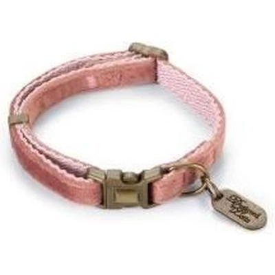Afbeelding van Designed by Lotte Hondenhalsband Velura Roze 20 30cmx10mm