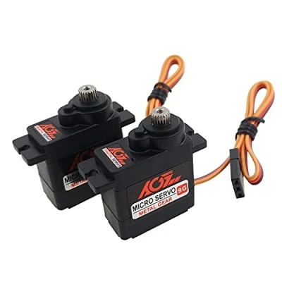 Afbeelding van AGFRC 2 STKS Micro 9g Servo Motor Kit Digitale 11g Metalen Gear Mini voor RC Helikopter Vliegtuig Boot Controls, Controle Hoek 180