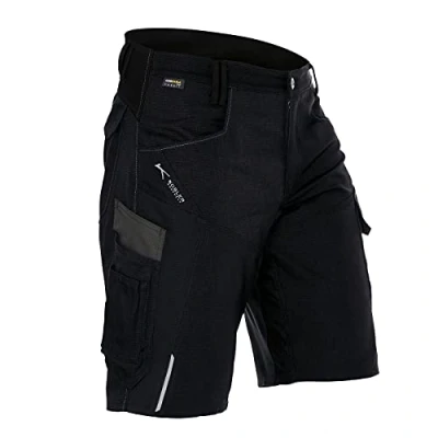 Afbeelding van KÜBLER Workwear BODYFORCE Werkshorts korenbloemblauw/zwart, Zwart, 60