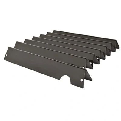 Afbeelding van Onlyfire Porselein Geëmailleerde Flavorizer Bars voor Weber Genesis II/LX 400 serie barbecues, Reserveonderdelen 66033, set van 7
