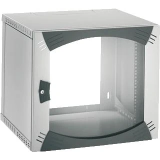 Afbeelding van Schneider electric opbox wandkast 19 glazen deur 2x fixed chassis 12u ral 7011 7035 bxhxd 600x650x600mm ip20 nsyopb12u6f
