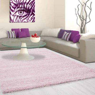 Afbeelding van Hoogpolig vloerkleed Life Roze 200x290cm Adana Carpets