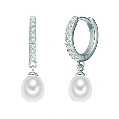 Afbeelding van Valero Pearls ÜSSWASSER Zucht Oorbellen, Dames, Maat: One Size, Silber
