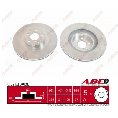 Afbeelding van ABE Remschijven C37013ABE