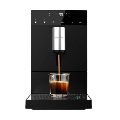 Afbeelding van Cecotec Compacte Superautomatische Cumbia Cremmaet Compact Koffiezetapparaat. 1350W Vermogen, 19 Bars, Thermoblock Systeem, Waterreservoir van 1,1 L en 150 g Koffie, Plug&amp;Play, Automatische Reiniging