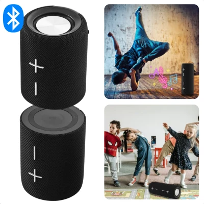 Afbeelding van Cheqo Magnetische Dual Bluetooth Speaker Draadloze Draadloos &amp; Compact Krachtig Geluid Zwart