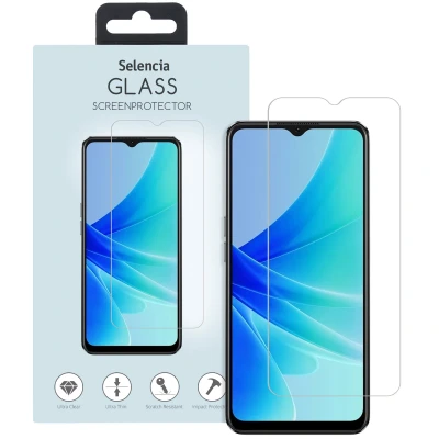Afbeelding van Screenprotector Oppo A17: Selencia Gehard Glas