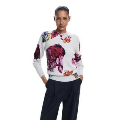 Afbeelding van Desigual Scribble Lacroix Trui, Dames, Maat: XXS, Hamburg
