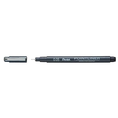Afbeelding van Pentel fineliner Pointliner SP20, zwart, 0,05 mm