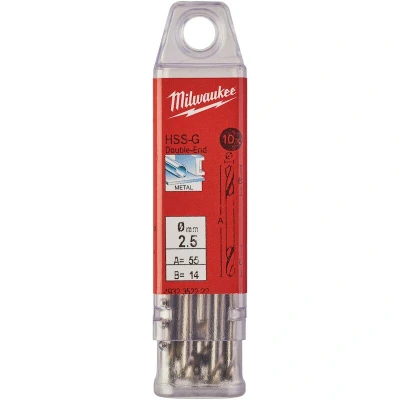 Afbeelding van Metaalboor Hss G Tweezijdig 2,5 X 43 Mm (10 Stuks)