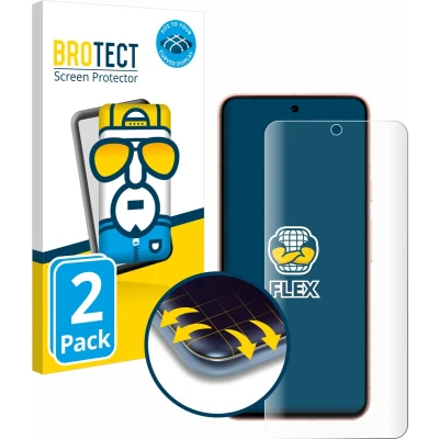Afbeelding van BROTECT Screenprotector voor Google Pixel 8 (case friendly) Folie Beschermfolie transparant volledig dekking (2 Stuks)