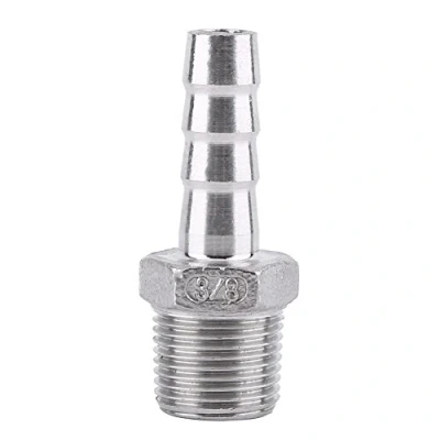 Afbeelding van SS304 Buitendraad Pijp Fitting Barb Slang Staart Connector Rvs BSP (3/8 &quot;x10mm)