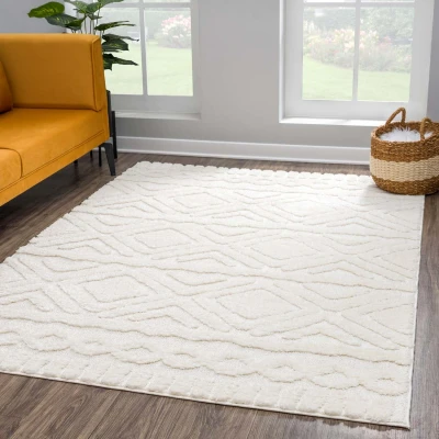 Afbeelding van Vloerkleed Focus Basic Hoogpolig Fluffy Scandinavisch Multikleur Rechthoek Polypropyleen 80x150 cm
