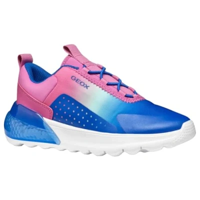 Afbeelding van Geox J ACTIVART ILLUMINUS Sneaker, Fuchsia/Royal, 0.5 UK, Fuchsia Royal, UK