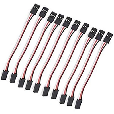 Afbeelding van POFET 10 stks Servo Extension Kabel Lood Draad 100cm 3 Pin Cord JR Mannelijke Hoofd en Futaba Vrouwelijke voor RC Vliegtuig