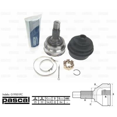Afbeelding van Askoppeling PASCAL G1P001PC