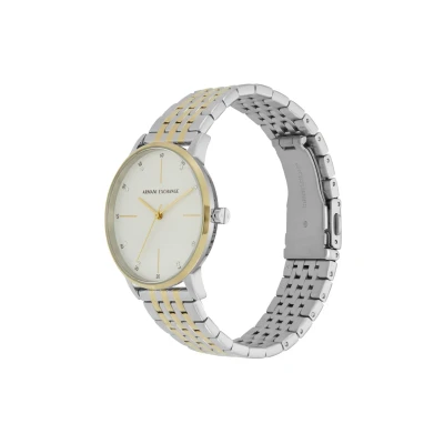 Afbeelding van Armani Exchange dames Horloge en armband set van 2 AX7156SET in de kleur Zilver