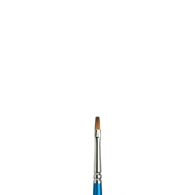 Afbeelding van Winsor &amp; Newton 5305004 Cotman aquarel penseel van syntetisch haar serie 555 plat penseel, lange steel met uitstekende veerkracht, verfafgifte en uiterste nauwkeurigheid Nr. 4 3,6 mm,