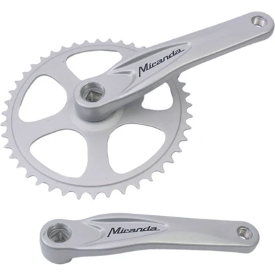 Afbeelding van Miranda Crankset alu zilver 44 tands 3/32 + 1/8 bulk