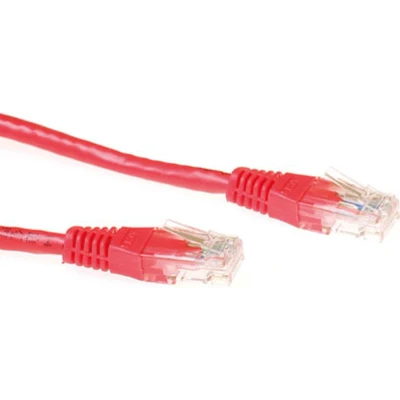 Afbeelding van ACT Cat6a UTP 1,5m U/UTP (UTP) Rode Netwerkkabel (U/UTP, CAT6a, 1.50 m),